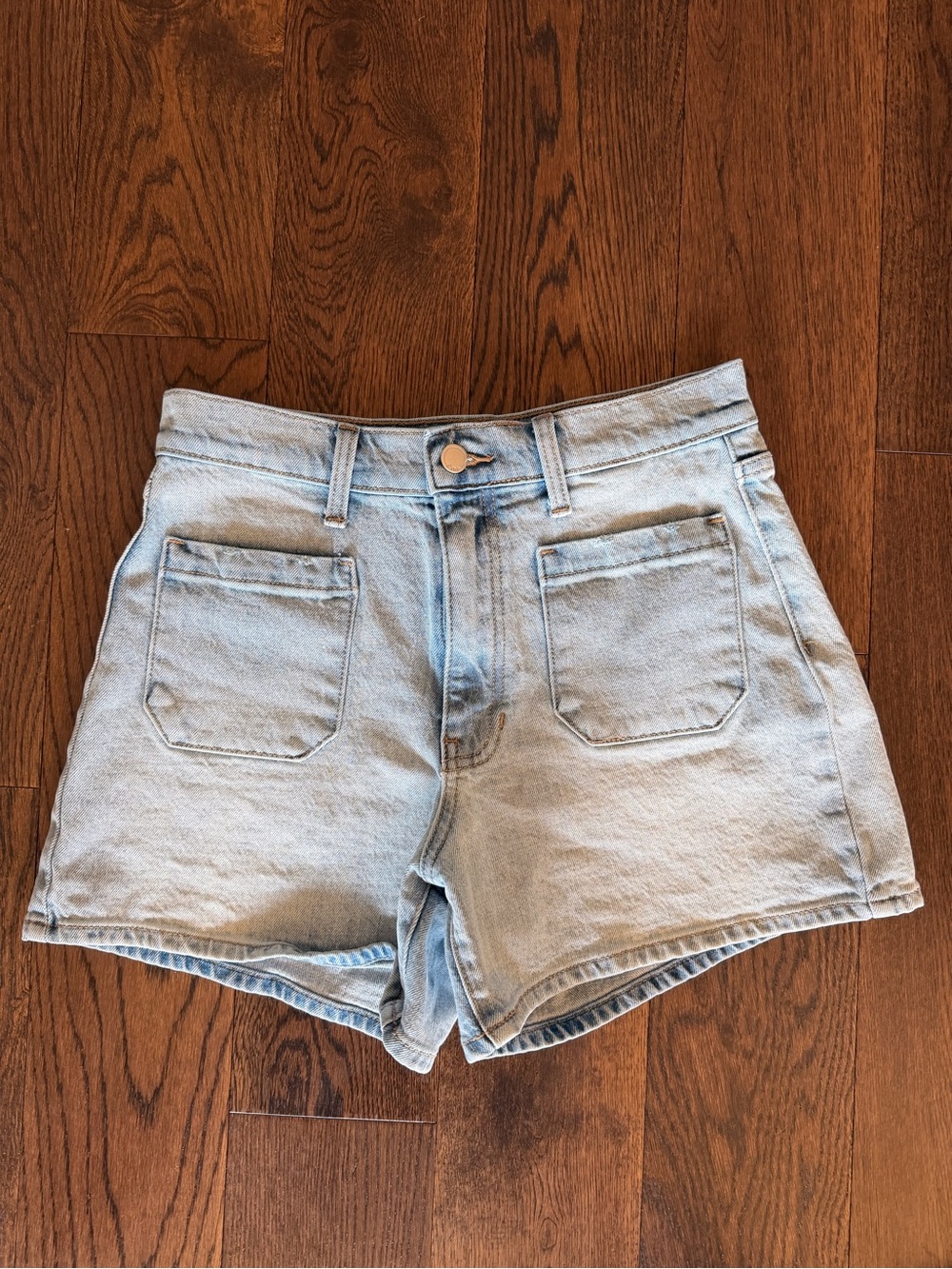 Just USA Light Blue Denim Women’s High-Waist Shorts